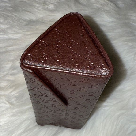 Gucci GG Monogram Foldable Sunglasses Case Brown Authentic - Picture 7 of 11